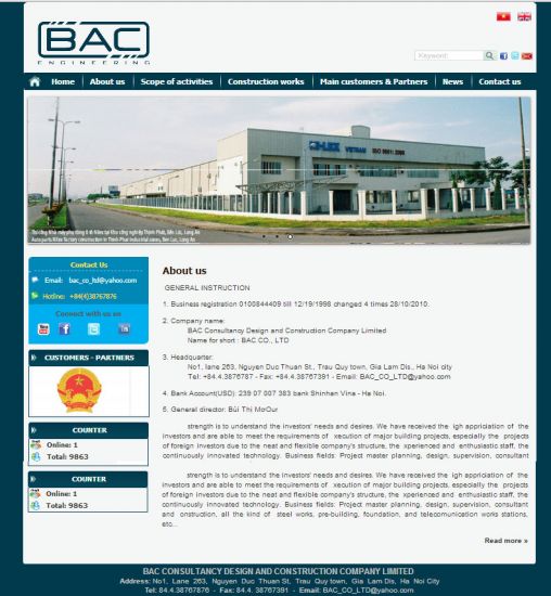 Thiết kế website bacgroup