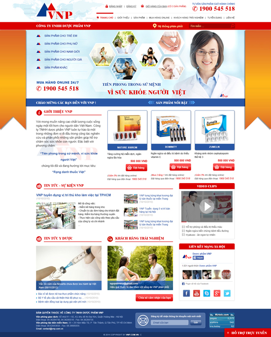Thiết kế website Dược phẩm 08